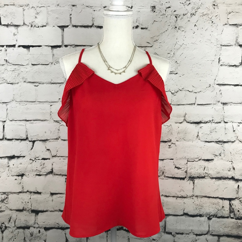 Skies are Blue Red Tank Top